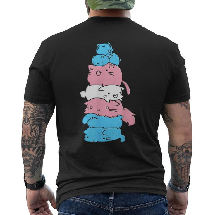 Transgender Cats Transgender Colours T-Shirt mit Rückendruck