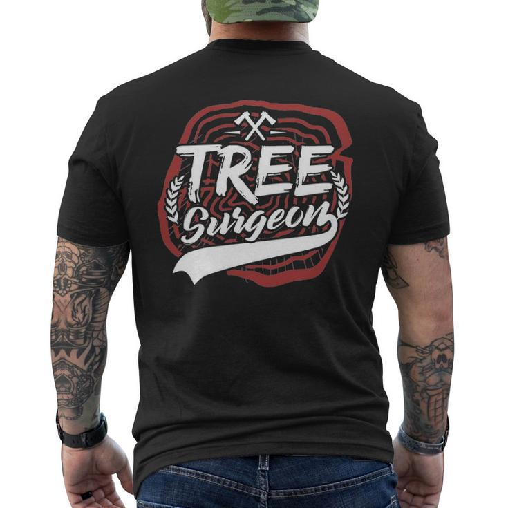 Tree Surgeon Arborist Lumberjack Logger Men's T-shirt Back Print