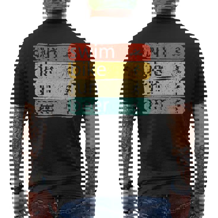 Triatlón Natación Ciclista Corredor Triatleta Camiseta Hombre Estampado Espalda