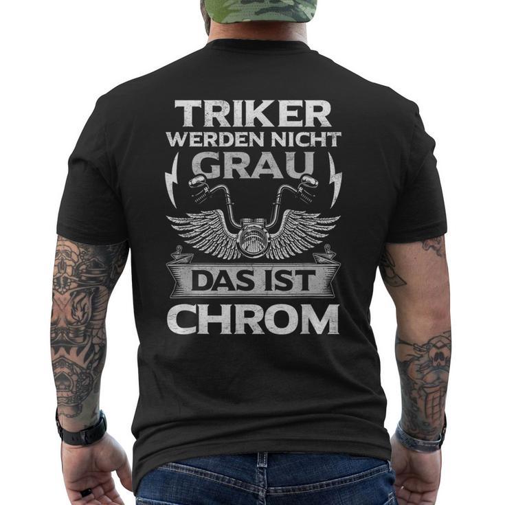 Trike Driver Trikes Motif Tricycle Biker Triker Grandpa T-Shirt mit Rückendruck