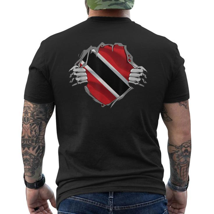 Trinidad And Tobago Clothing Trini Flag Roots Trinidadian Men's T-shirt Back Print