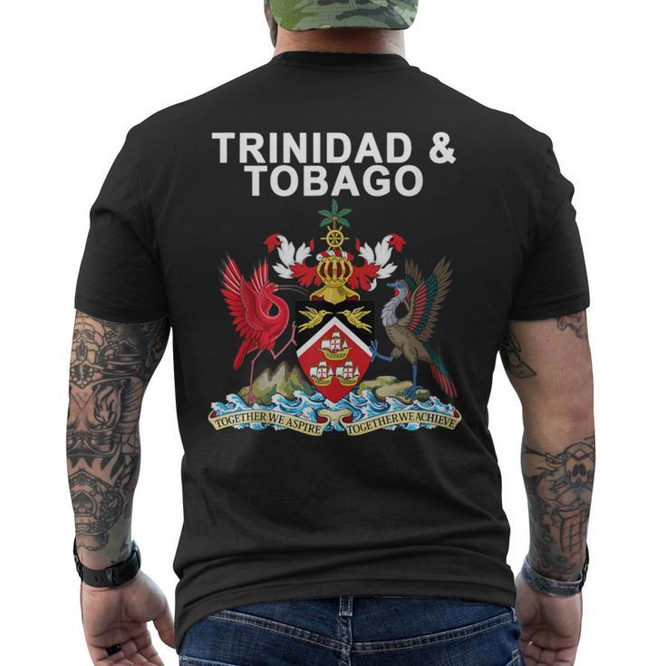 Trinidad And Tobago National Pride Crest Men's T-shirt Back Print