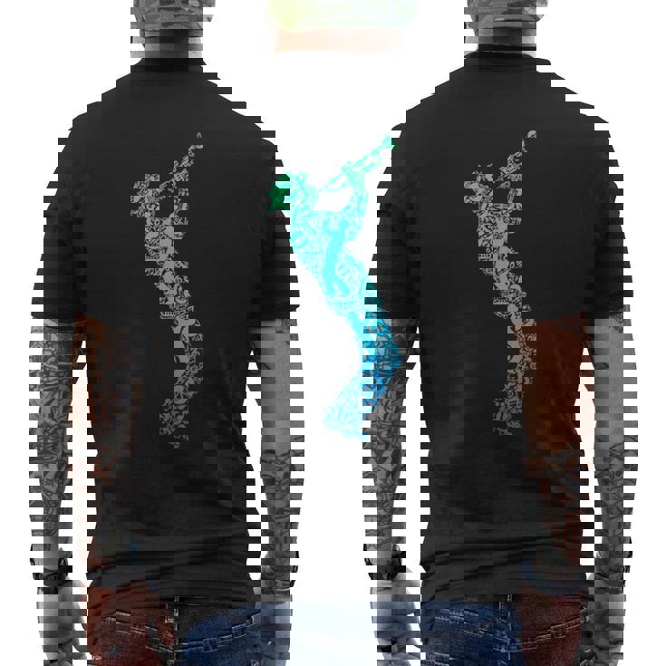 Trompeta Trompetero Hombre Niño Camiseta Hombre Estampado Espalda