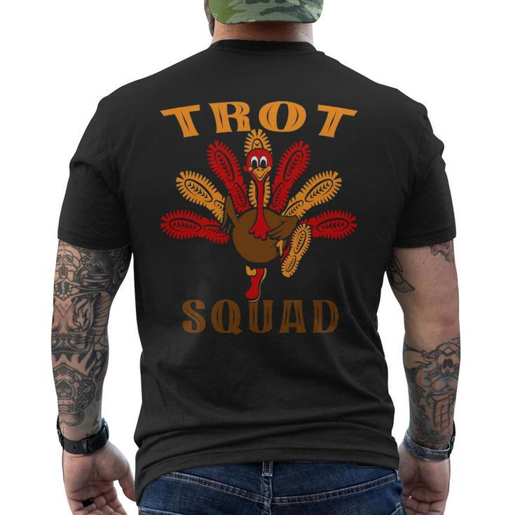 Trot Squad Thanksgiving Turkey Trot 5K Running Marathon Men's T-shirt Back Print