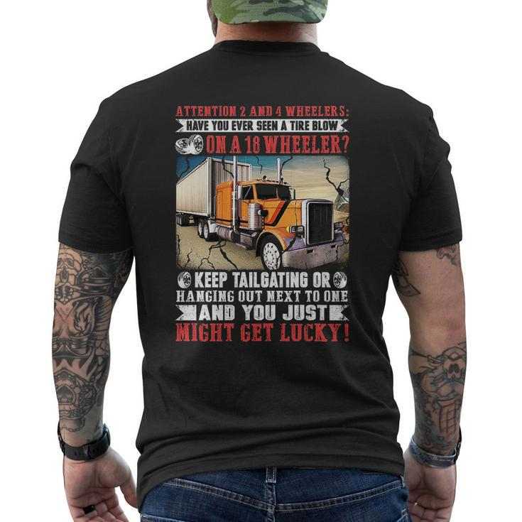 Truck Driver Quote Mens Back Print T-shirt