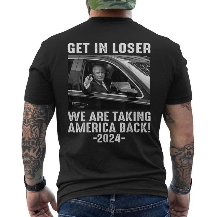 Trump Get In Loser We Are Taking America Back Men's T-shirt Back Print