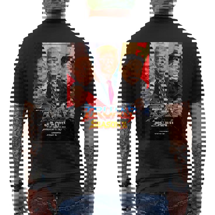 Trump Temporada 2 Coming 2024 Divertido Humor Adulto Donald Trump Camiseta Hombre Estampado Espalda
