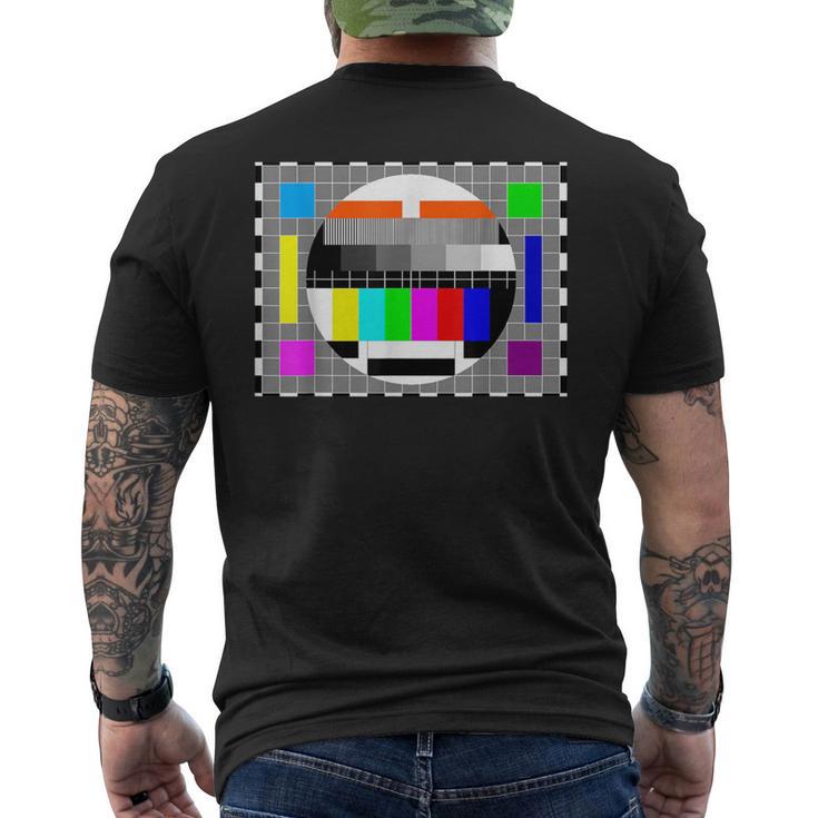 Tv Test Pattern Men's T-shirt Back Print