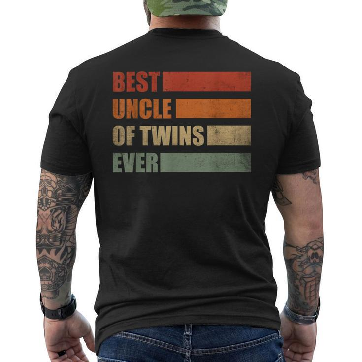 Twin Soncle Retro Uncle Of Gemini T-Shirt mit Rückendruck