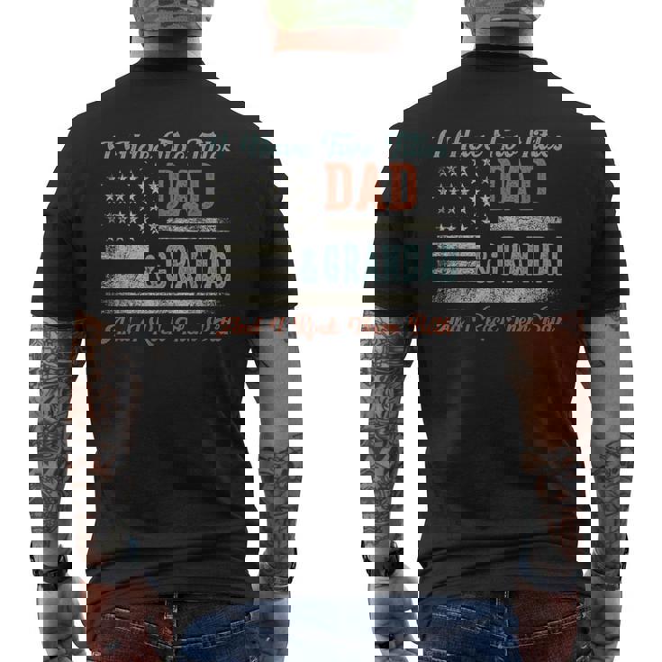I Have Two Titles Dad & Grandad I Rock Them Both Grandad Men's T-shirt Back Print
