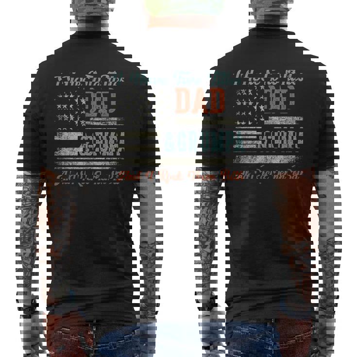 I Have Two Titles Dad & Grumpa I Rock Them Both Grumpa Men's T-shirt Back Print