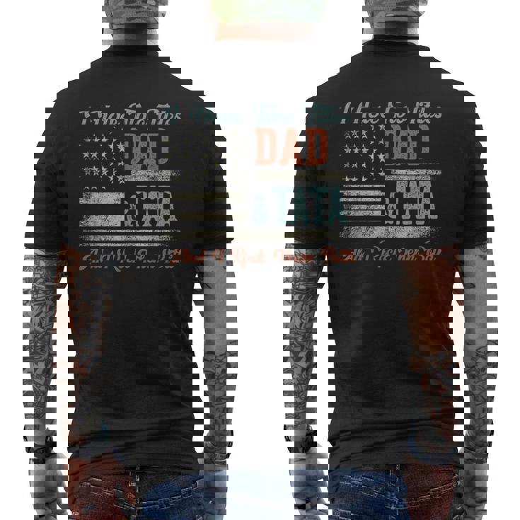 I Have Two Titles Dad & Tata I Rock Them Both Tata Men's T-shirt Back Print