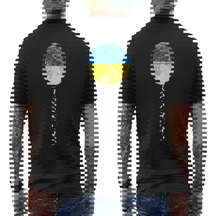 Ucrania Orgullo Lunar Bandera Ucraniana Raíces De Ucrania Recuerdo De Ucrania Camiseta Hombre Estampado Espalda