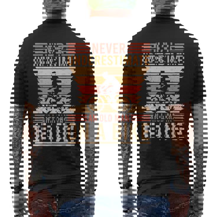 Mens Never Underestimate An Old Man With A Mountain Bike T-Shirt Mens Never Underestimate An Old Man With A Mountain Bike T-Shirt