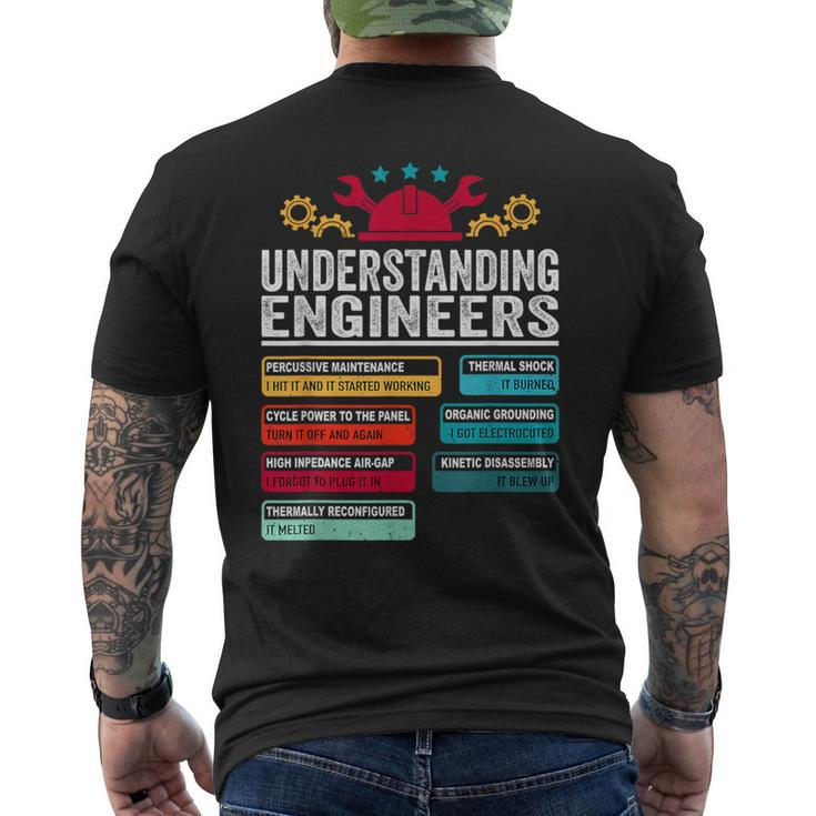 Understanding Engineers Engineering Student Engineers Men's T-shirt Back Print