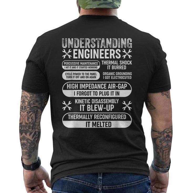 Understanding Engineers Mechanical Engineering Men's T-shirt Back Print