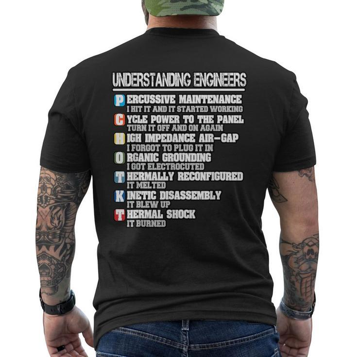Understanding Engineers Percussive Maintenance Men Men's T-shirt Back Print