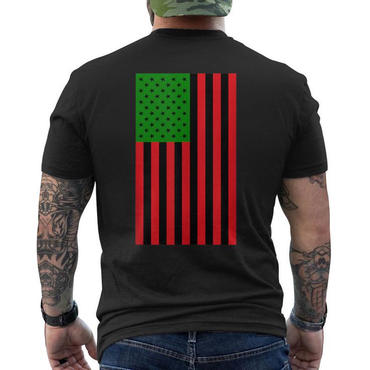 Unia Flag Pan African American Flag Junenth 1865 Men's T-shirt Back Print