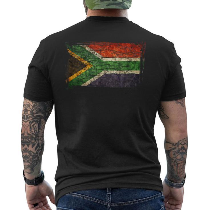 Unique Trendy Vintage South Africa Flag G003748 Men's T-shirt Back Print