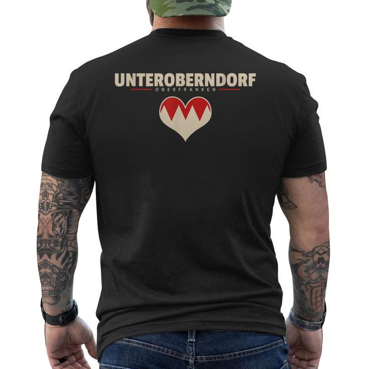 Unteroberndorf Oberfranke Heimat Im Herzen Birth Place T-Shirt mit Rückendruck