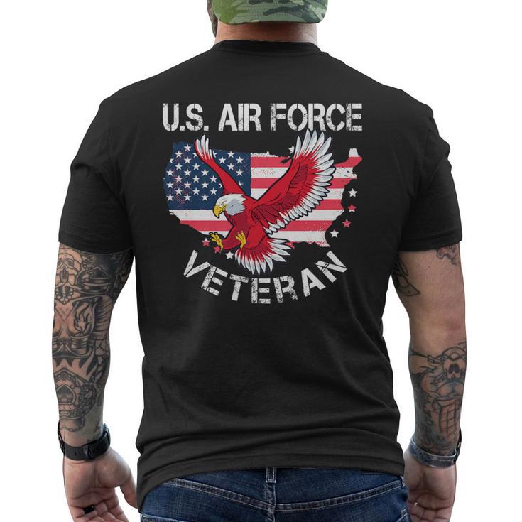 Us Air Force Veteran A Fine Man And Patriot For Veterans Men's T-shirt Back Print