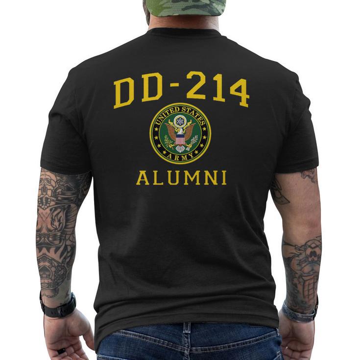 Us Army Dd214 Alumni Logo Insignia American Veteran Men's T-shirt Back Print