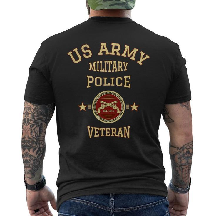 Us Army Military Police Veteran Police Officer Retirement Men's T-shirt Back Print