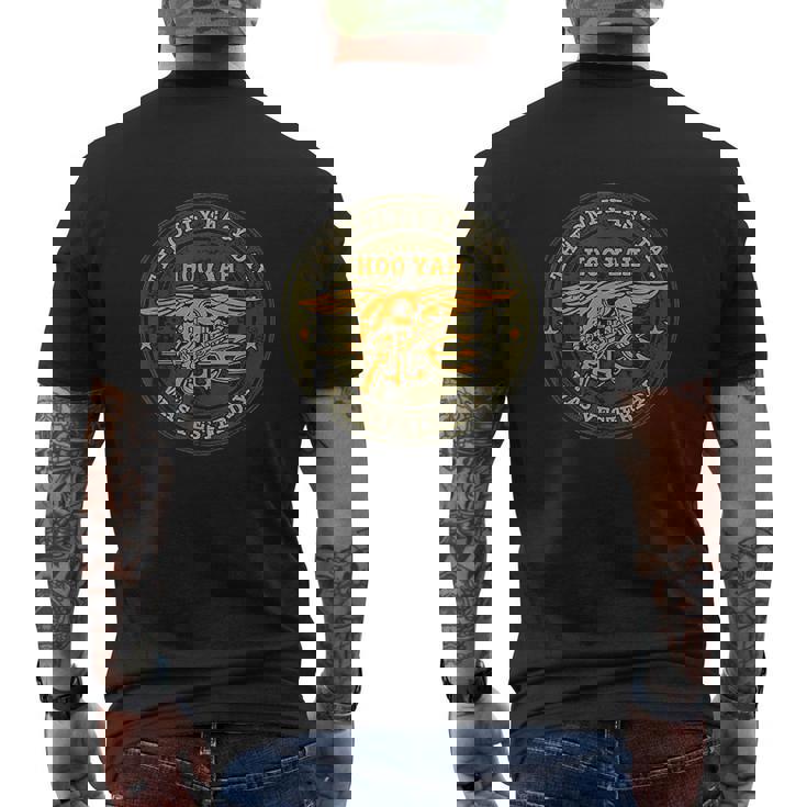 Us Navy Seals Hooyah Original Proud Navy Mens Back Print T-shirt