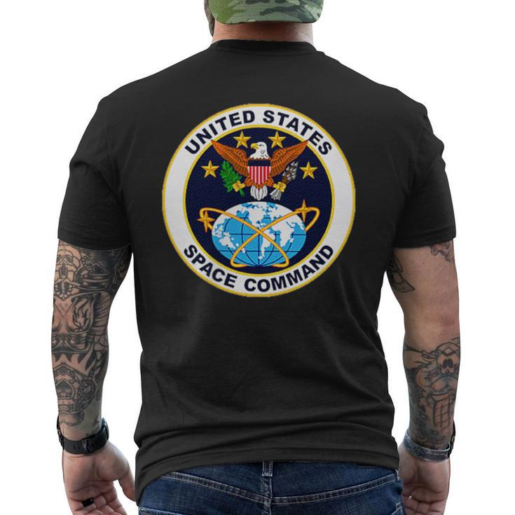 Us Space Command Military Satellite Control Warfare Men's T-shirt Back Print