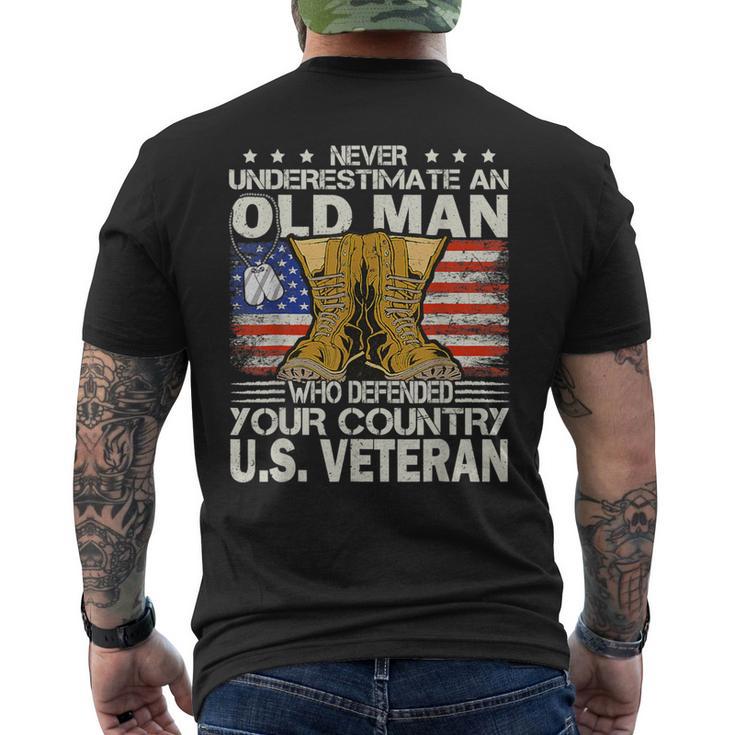 Us Veteran Veterans Day Us Patriot Men's T-shirt Back Print