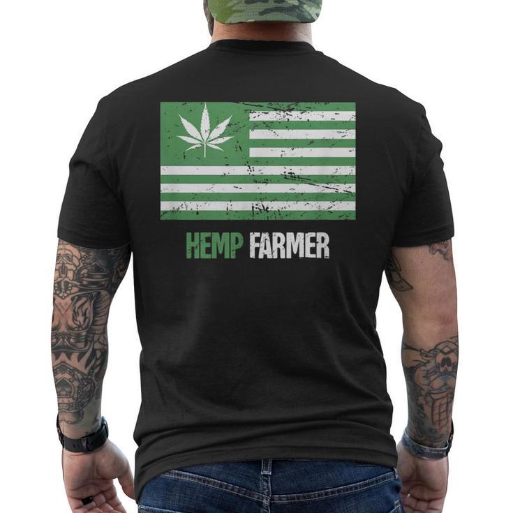 Usa Hemp Farming Organic Horticulture Hemp Farmer Men's T-shirt Back Print