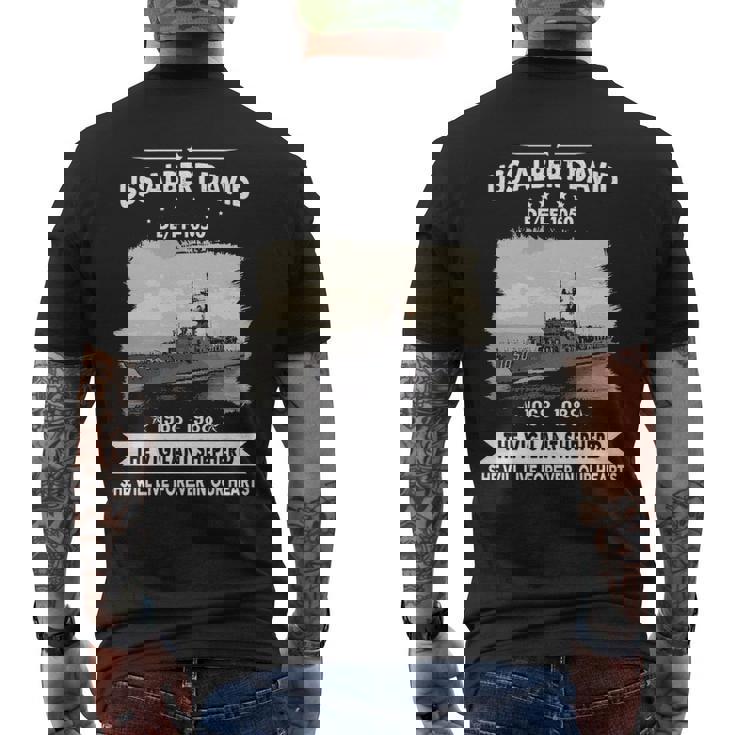 Uss Albert David Ff 1050 De Men's T-shirt Back Print