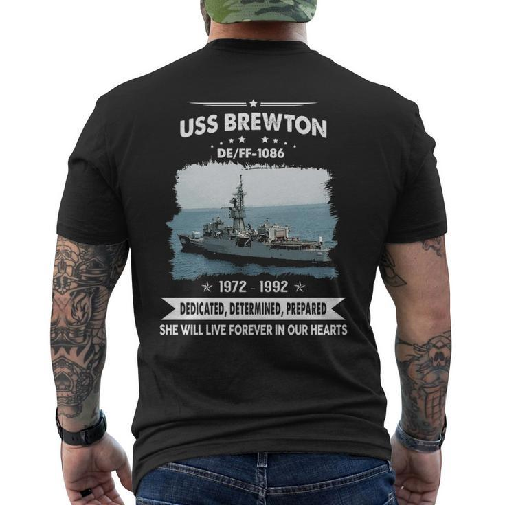 Uss Brewton Ff Men's T-shirt Back Print