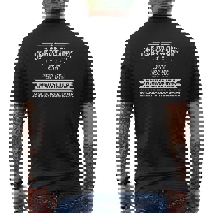 Uss De Soto County Lst Men's T-shirt Back Print