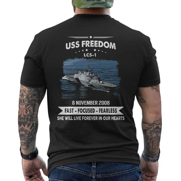 Uss Freedom Lcs Men's T-shirt Back Print