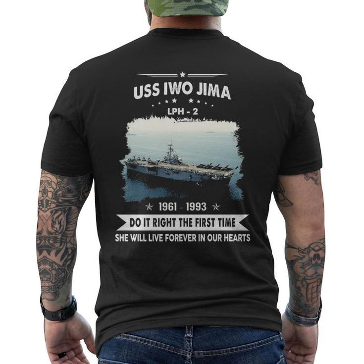 Uss Iwo Jima Lph Men's T-shirt Back Print