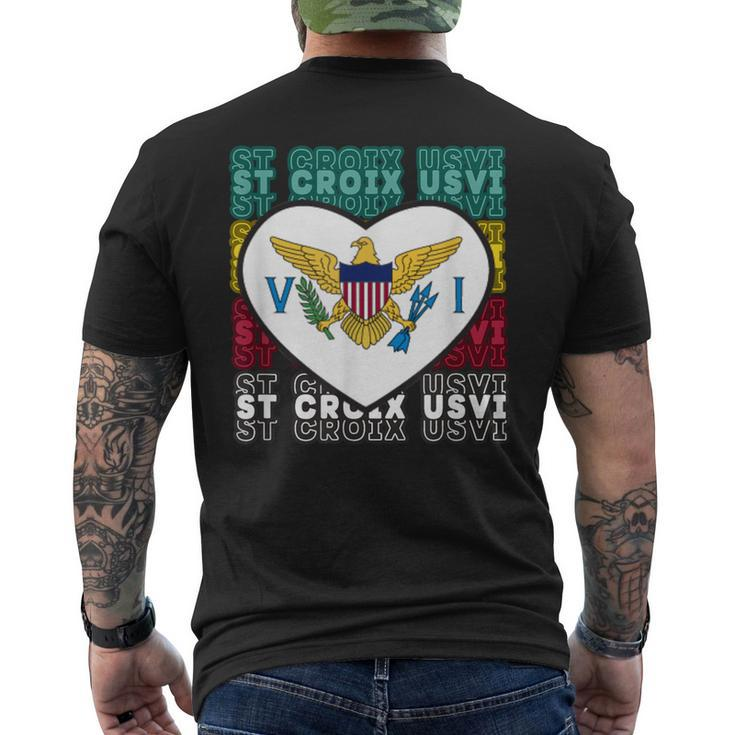 Usvi St Croix Crucian Usvi St Croix Usvi Souvenir Men's T-shirt Back Print