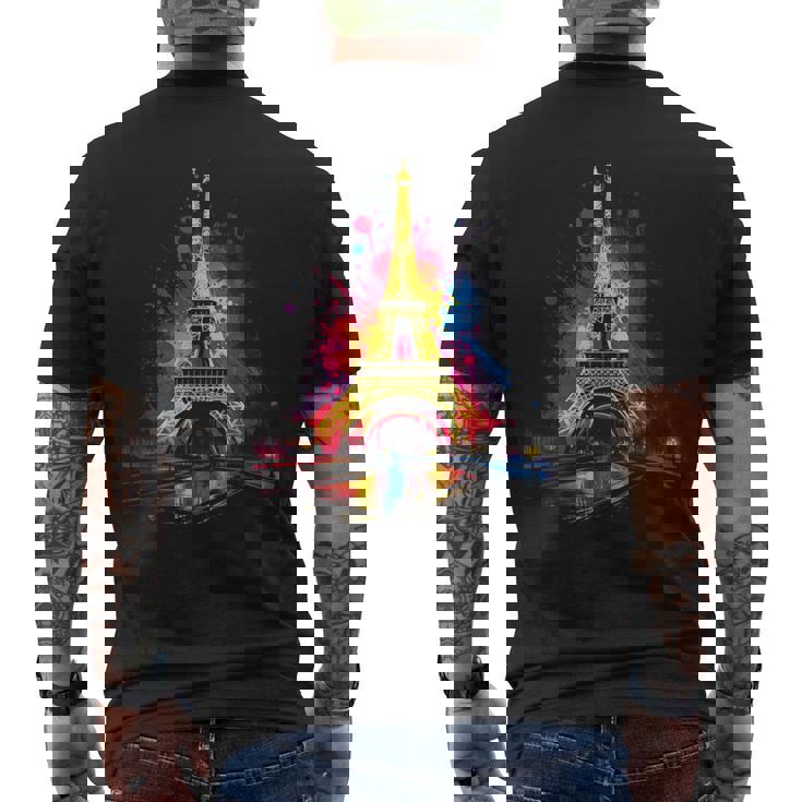 Vacaciones Parísacaciones Hito Arquitectura Camiseta Hombre Estampado Espalda