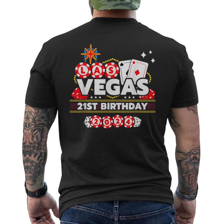 Vegas Birthday Vegas 21St Birthday Vegas Birthday 2024 Men's T-shirt Back Print