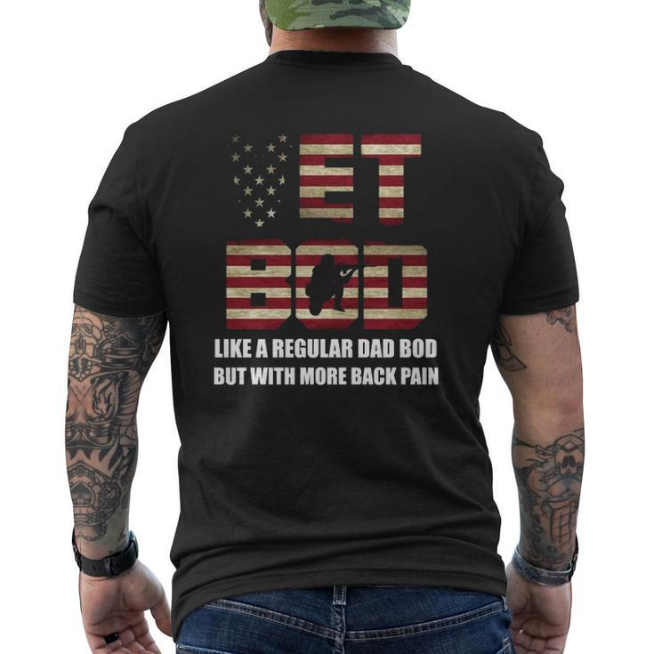 Vet Bod Like A Dad Bod But With More Back Pain Mens Back Print T-shirt