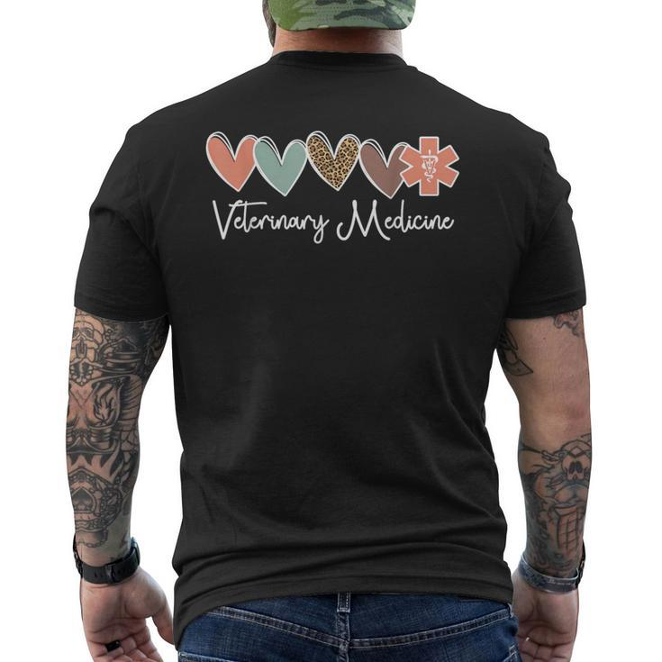 Veterinary Medicine Veterinarian Vet Tech Men's T-shirt Back Print