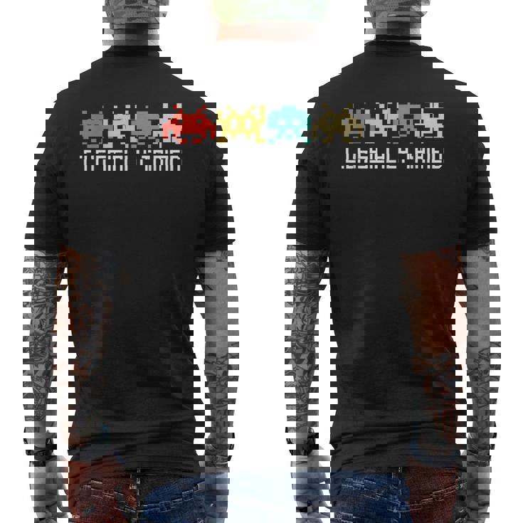 Videojuegosintage Retro Gaming Arcade 80S Camiseta Hombre Estampado Espalda