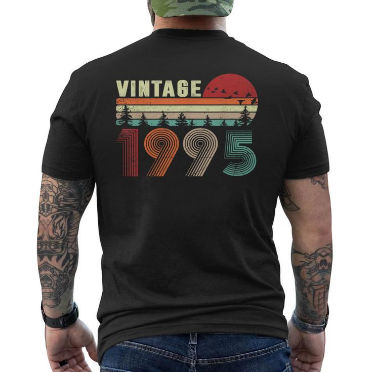 Vintage 1995 Cool 28 Years Old Retro 28Th Birthday Men's T-shirt Back Print