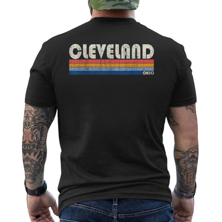 Vintage 70S 80S Style Cleveland Oh Men's T-shirt Back Print