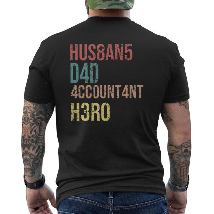Vintage Accountant Dad Accounting Sayings Mens Back Print T-shirt