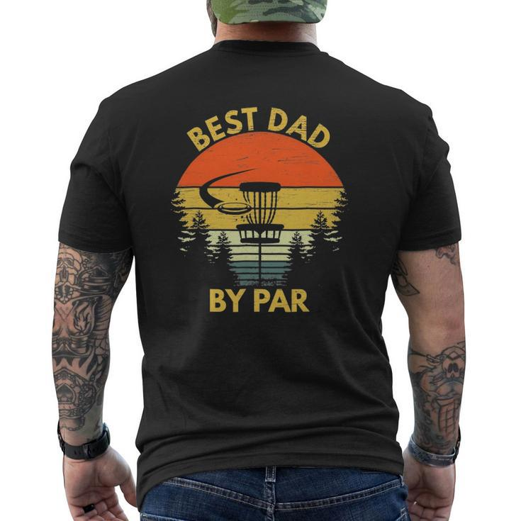 Vintage Best Dad By Par Disc Golf Men Father's Day Mens Back Print T-shirt