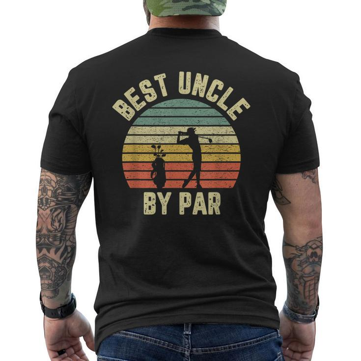 Vintage Best Uncle By Par Golfing Uncle Men's T-shirt Back Print