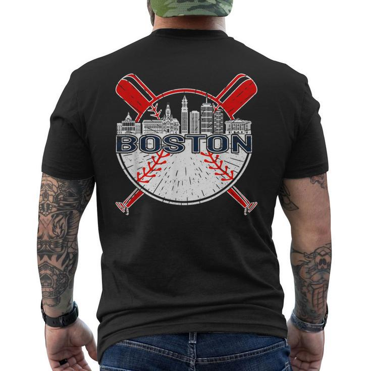 Vintage Boston Baseball For And Women Men's T-shirt Back Print