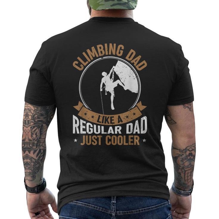 Vintage Climbing Dad Bouldering Climber Rock Climbing Dad T-Shirt mit Rückendruck