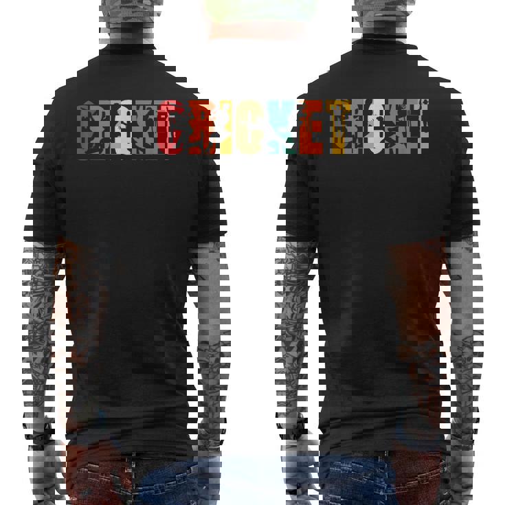 Vintage Cricket For Cricketers Cricket Fans Or Lovers Men's T-shirt Back Print